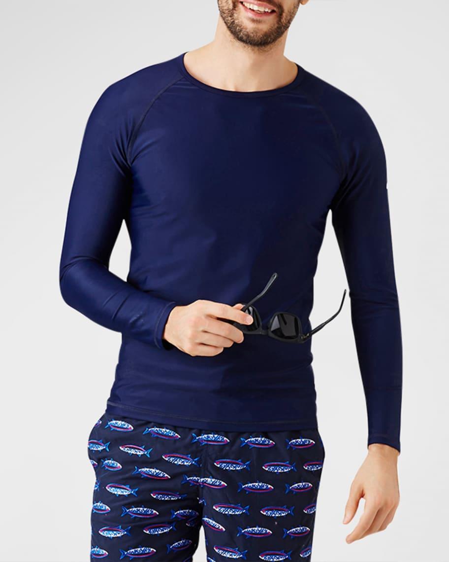 Vilebrequin Long-Sleeve Turtle-Accented Rash Guard Tee Product Image
