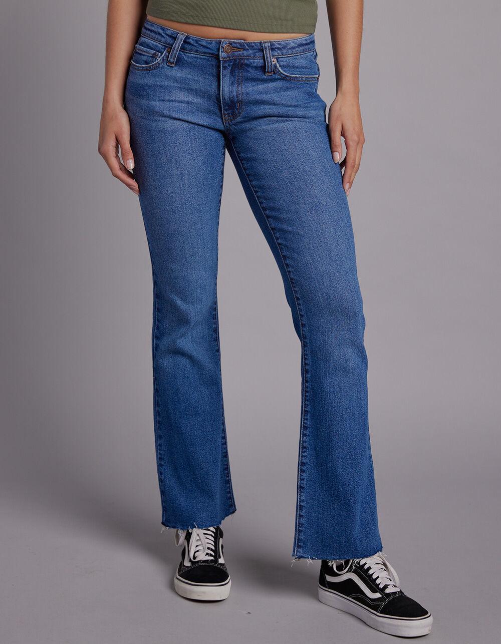 RSQ Womens Low Rise Flare Jeans - DARK WASH Product Image