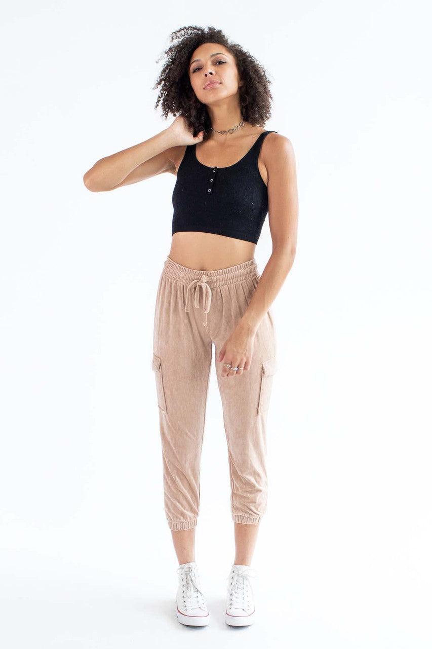Black Seamless Henley Tank Top Product Image