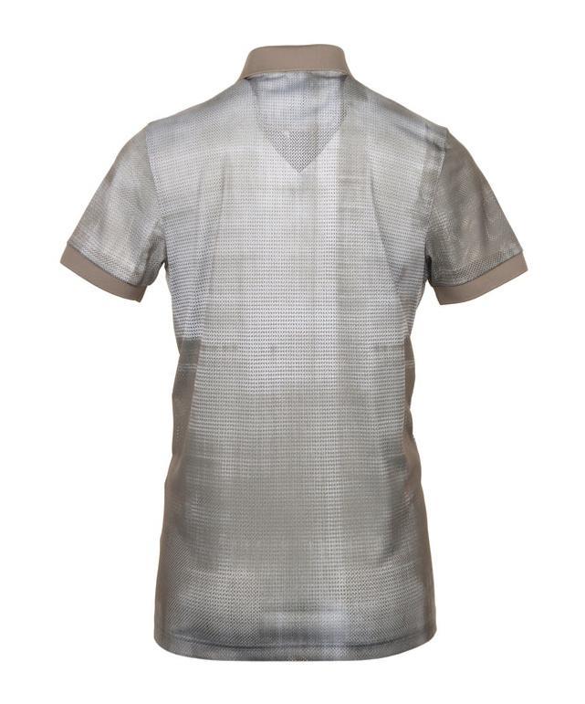 HUGO BOSS Short-sleeved Polo Shirt In Gray Product Image