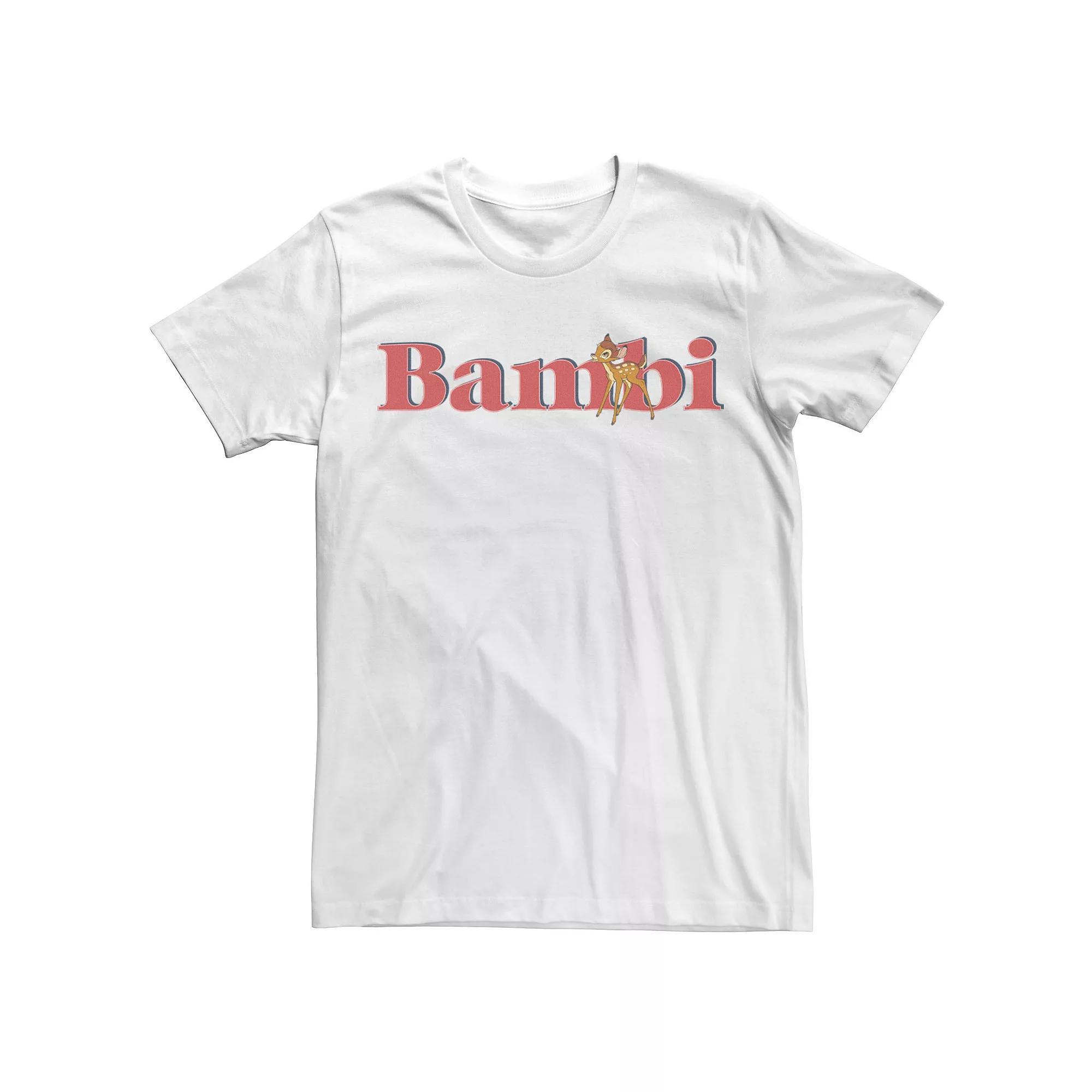 Big & Tall Disney Bambi Simple Bambi Logo Tee, Men's, Size: LT, Black Product Image