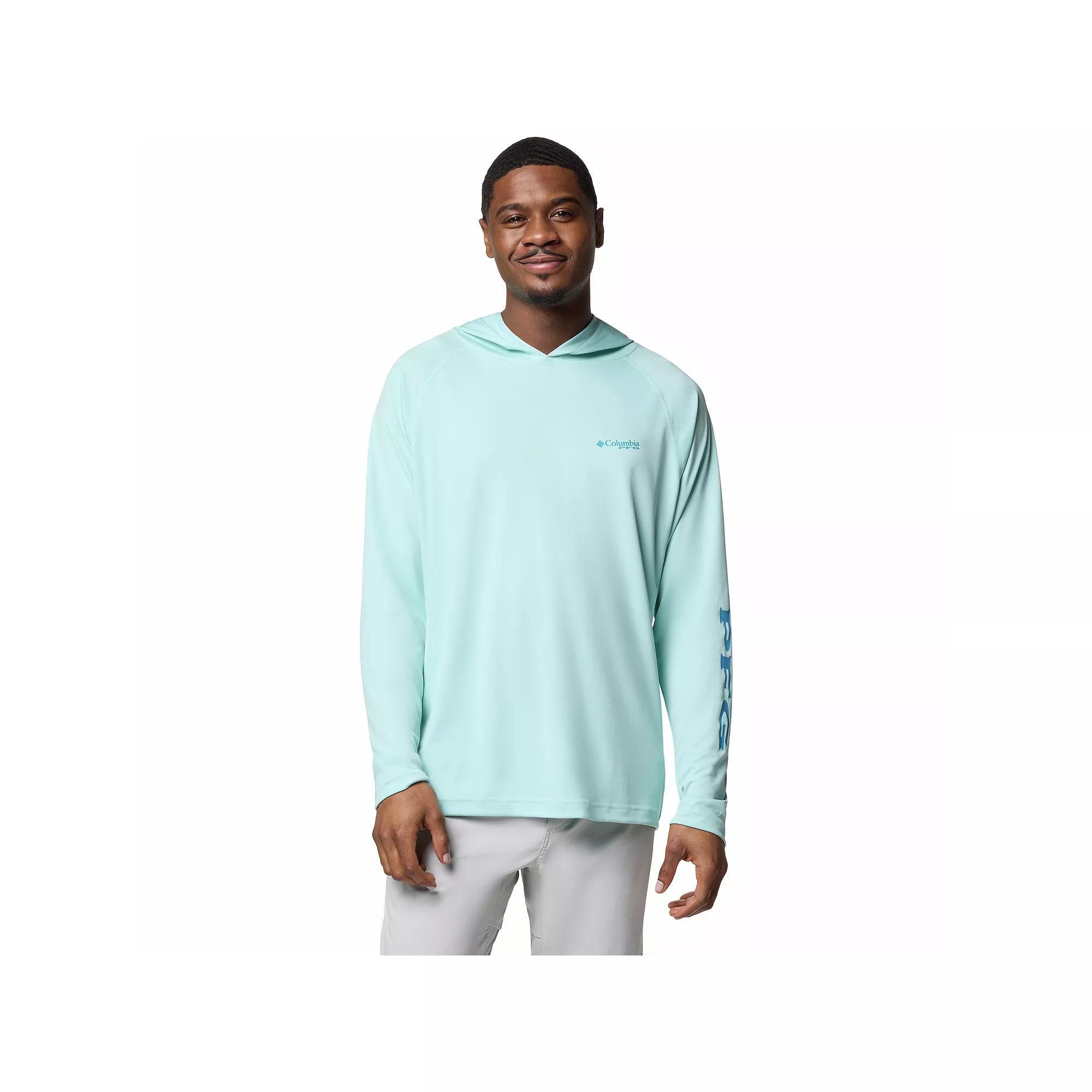 Men's Columbia PFG UPF 50 Terminal Tackle™ Hoodie, Size: XL, Spray Product Image