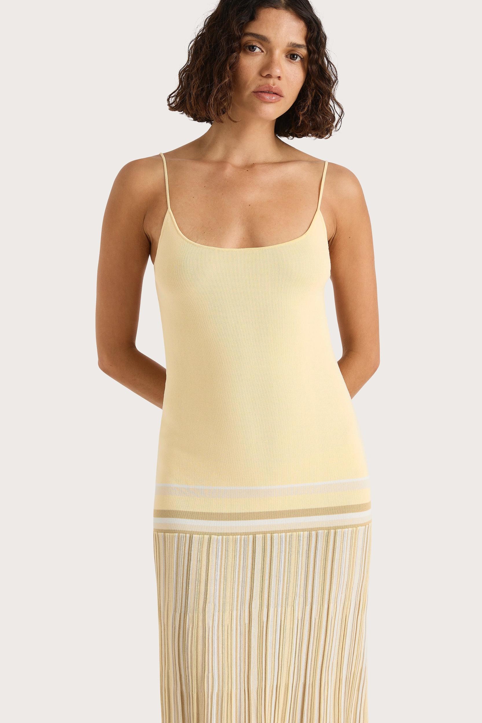 Citara Maxi Dress Butter Stripe Product Image