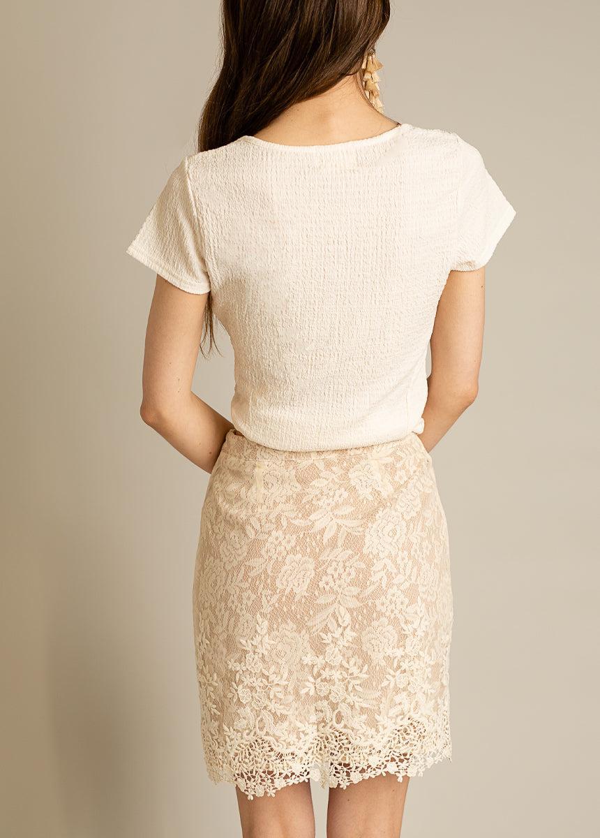 Ivella Skirt in Cream Female Product Image