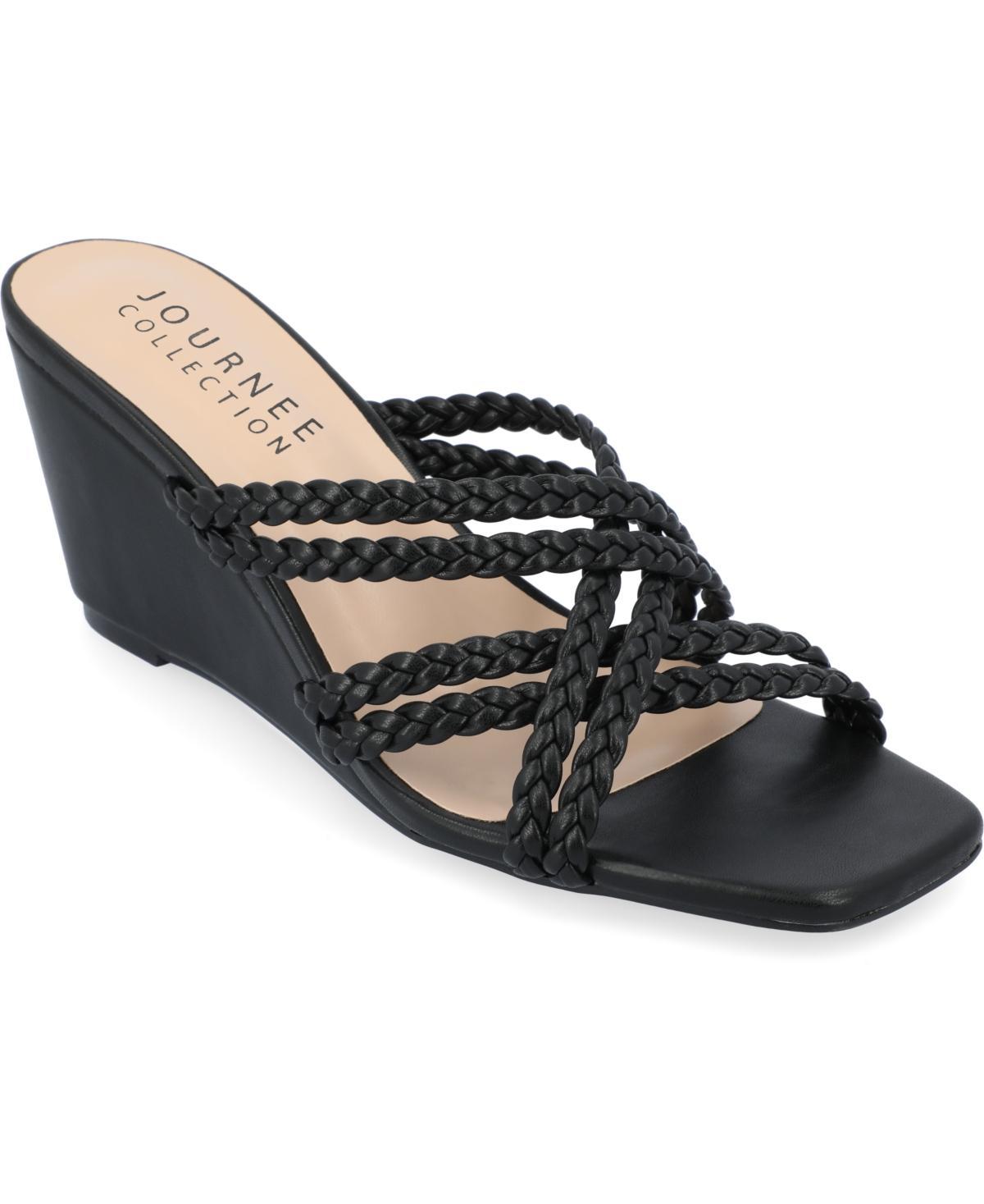 Journee Collection Womens Baylen Wedge Slip On Sandal Product Image