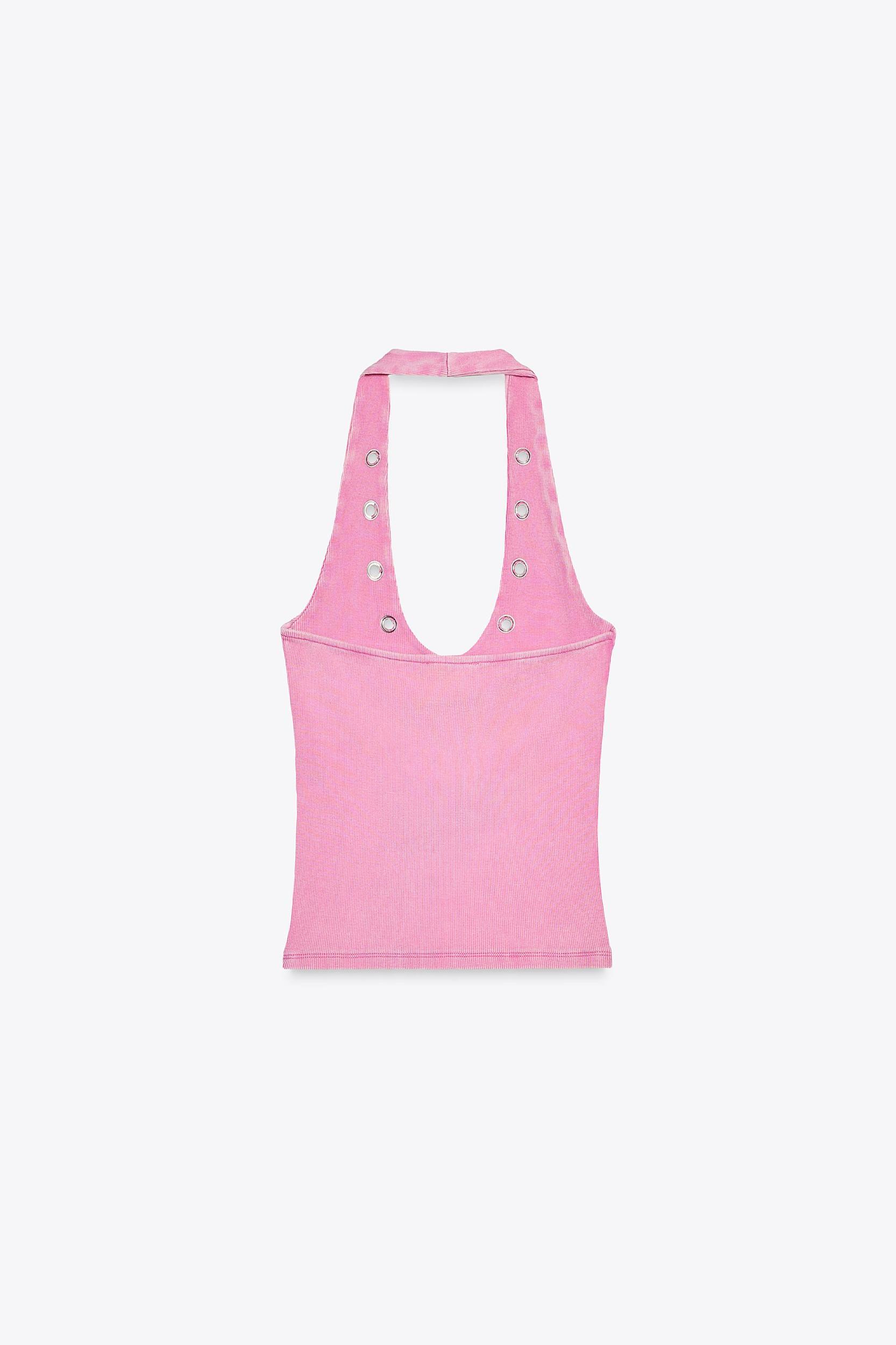 HALTER T-SHIRT WITH RINGS Product Image