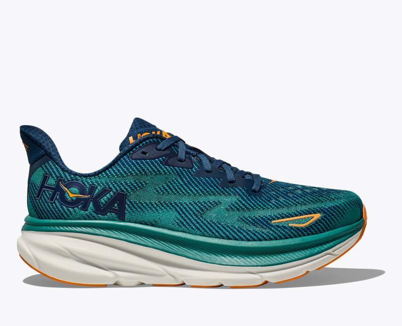 HOKA Women's Clifton 9 Shoes in White/White, Size 9.5 W Product Image