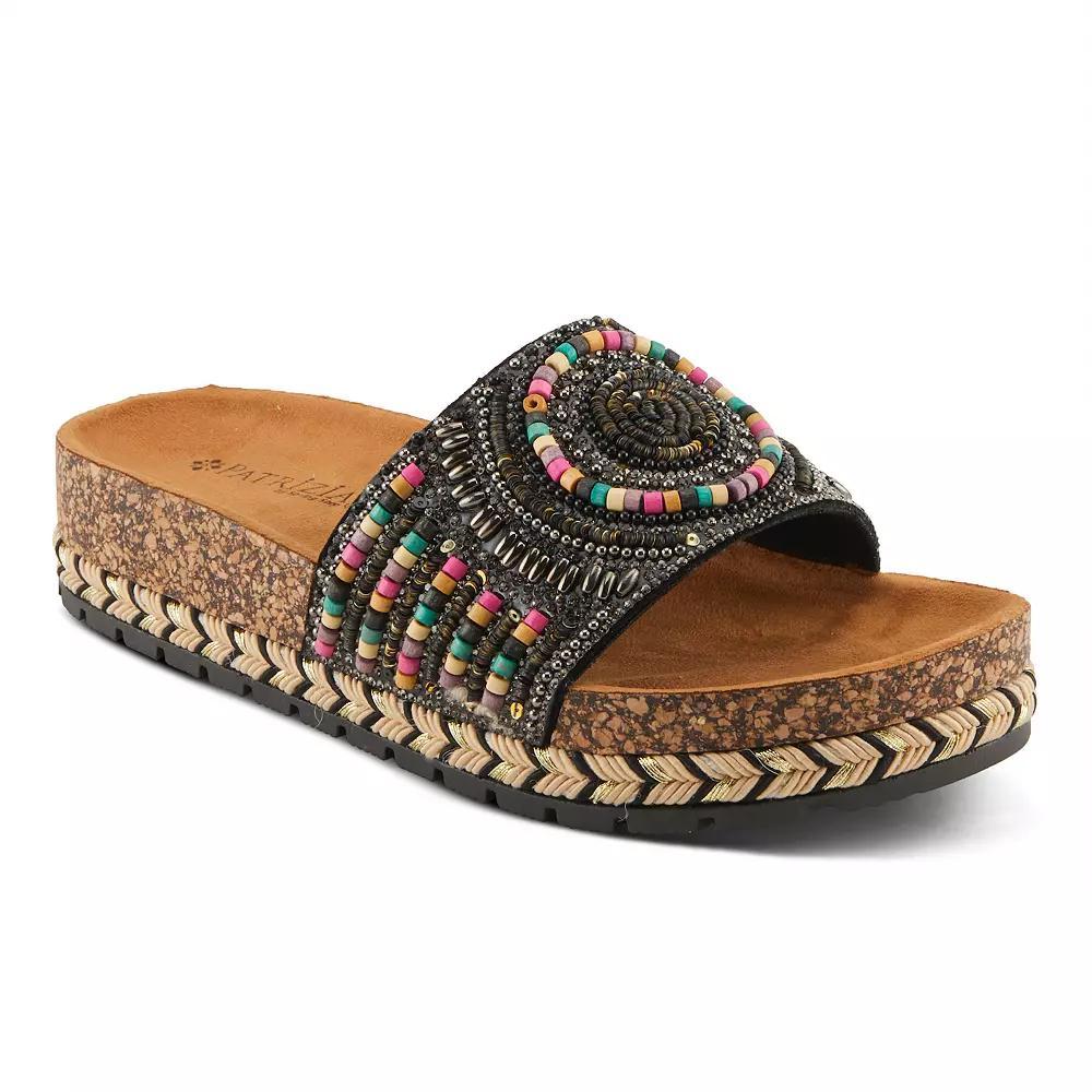 Patrizia Swirla Women's Beaded Slide Sandals, Size: 40, Black Team Product Image
