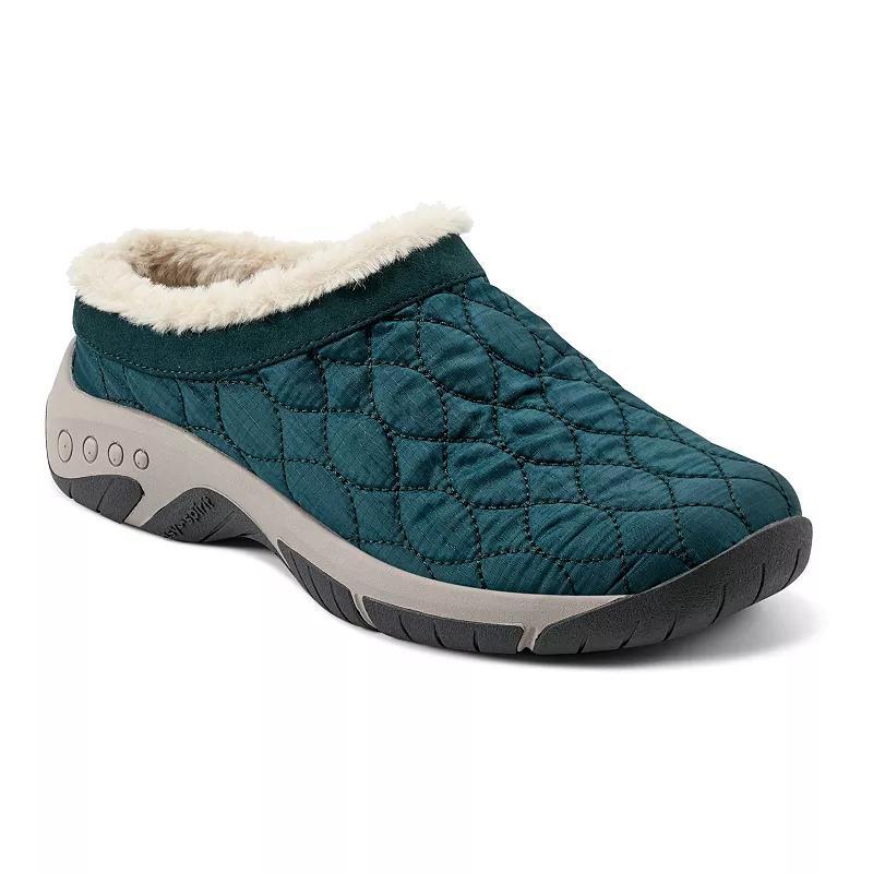 Easy Spirit Wimmy Faux-Fur Trim Women's Slip-On Mules, Size: 8.5, Pine Green Product Image