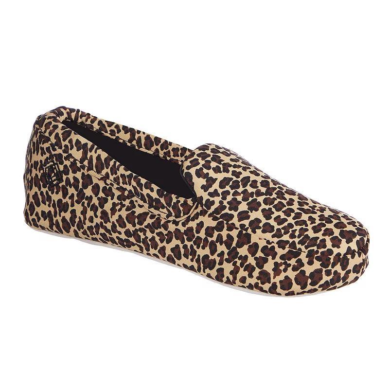 isotoner Ivy Women's Moccasin Slippers, Size: XS, Cheetah Product Image