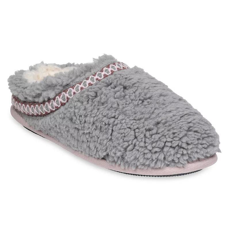 GaaHuu Womens Braid Trim Sherpa Clog Slippers Product Image