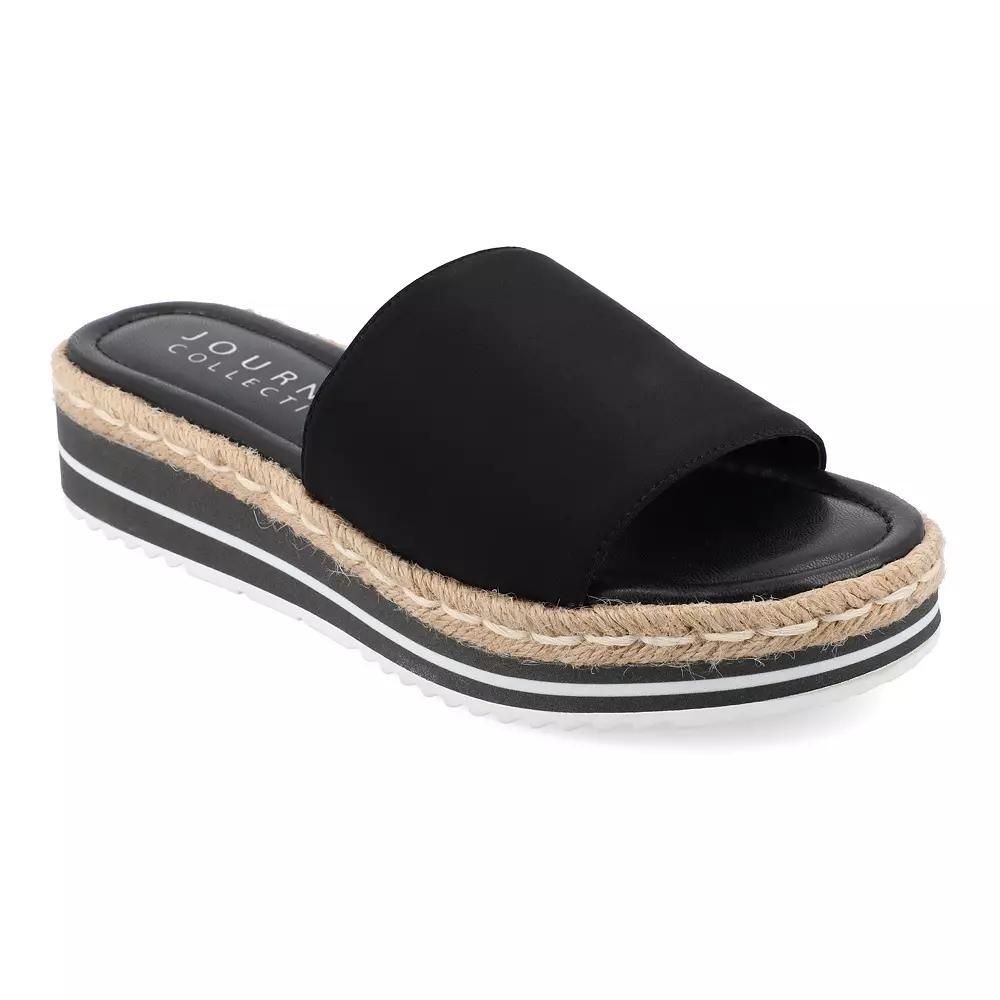 Journee Rosey Womens Espadrille Slide Sandals Product Image