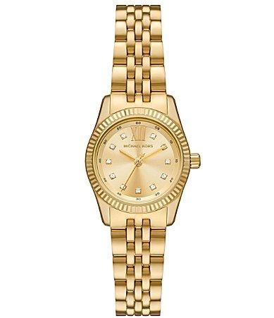 Michael Kors Womens Lexington Three-Hand Stainless Steel Bracelet Watch Product Image