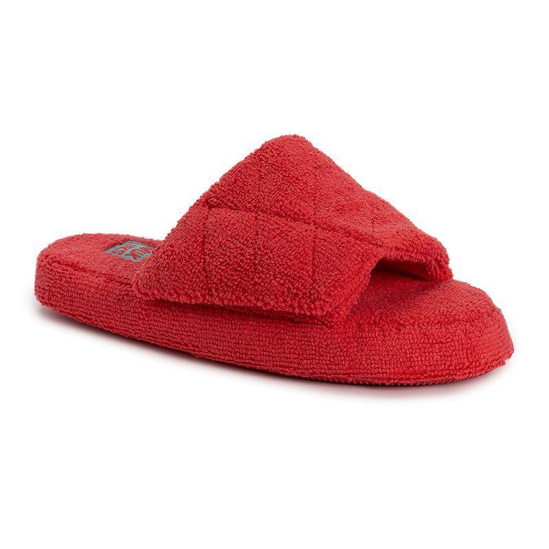 MUK LUKS Oriole Toweling Women's Slide Slippers, Size: XL, Yellow Product Image