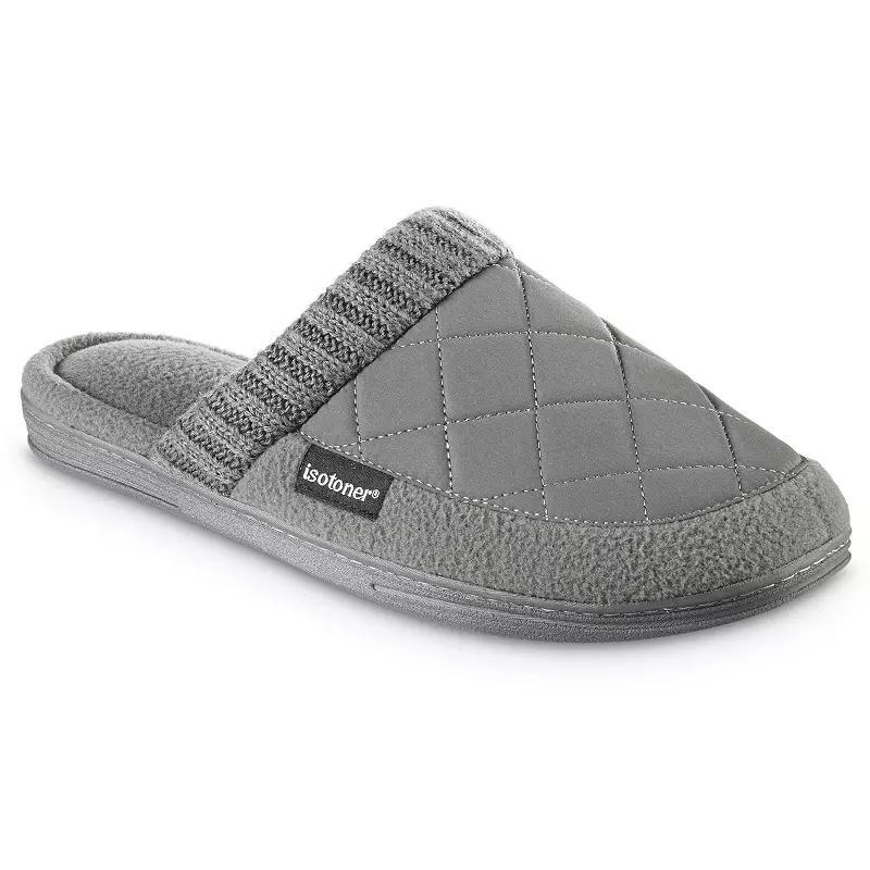 isotoner Levon Men's Quilted Clog Slippers, Size: XL, Blue Product Image
