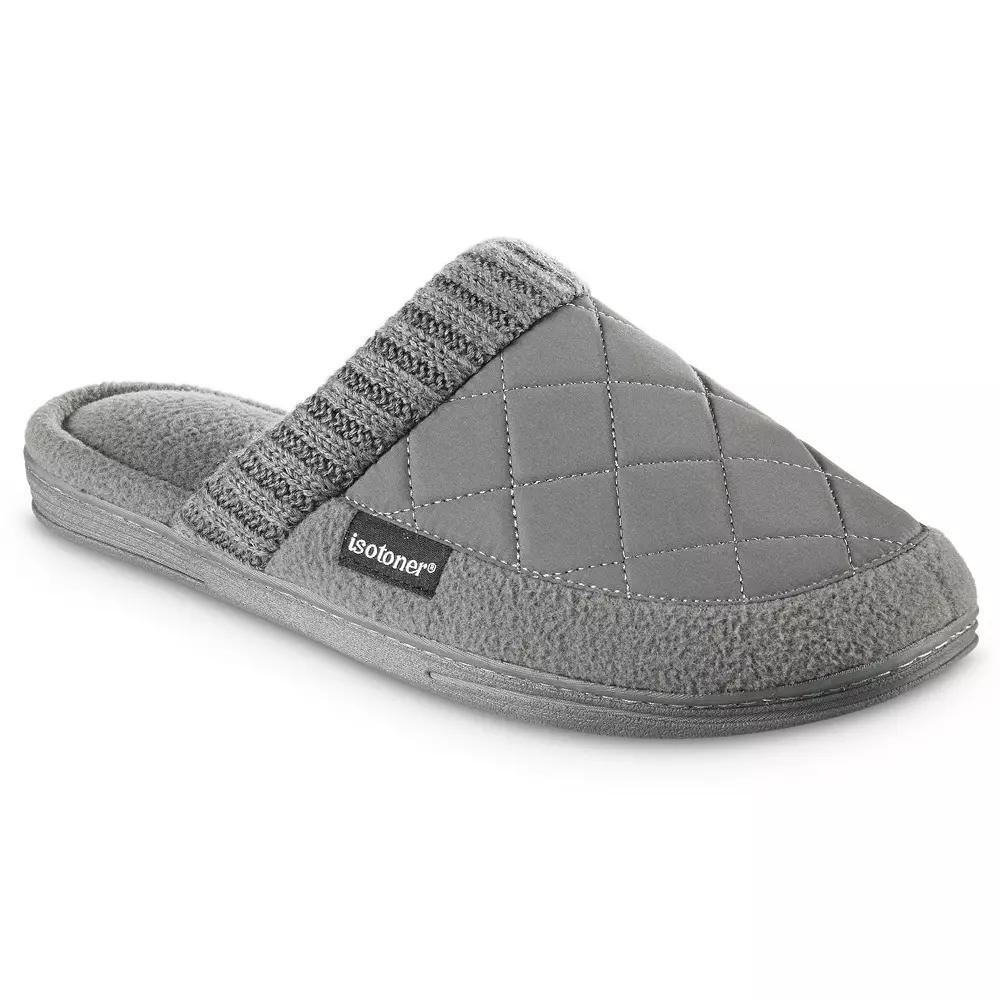 isotoner Levon Men's Quilted Clog Slippers, Size: XL, Blue Product Image