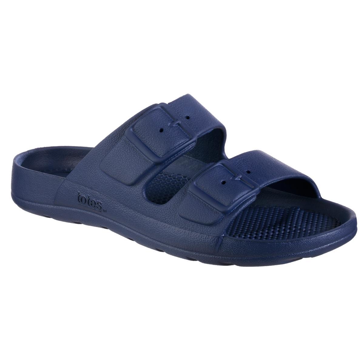 totes Solbounce Women's Molded Buckle Slide Sandals, Size: 9, White Product Image