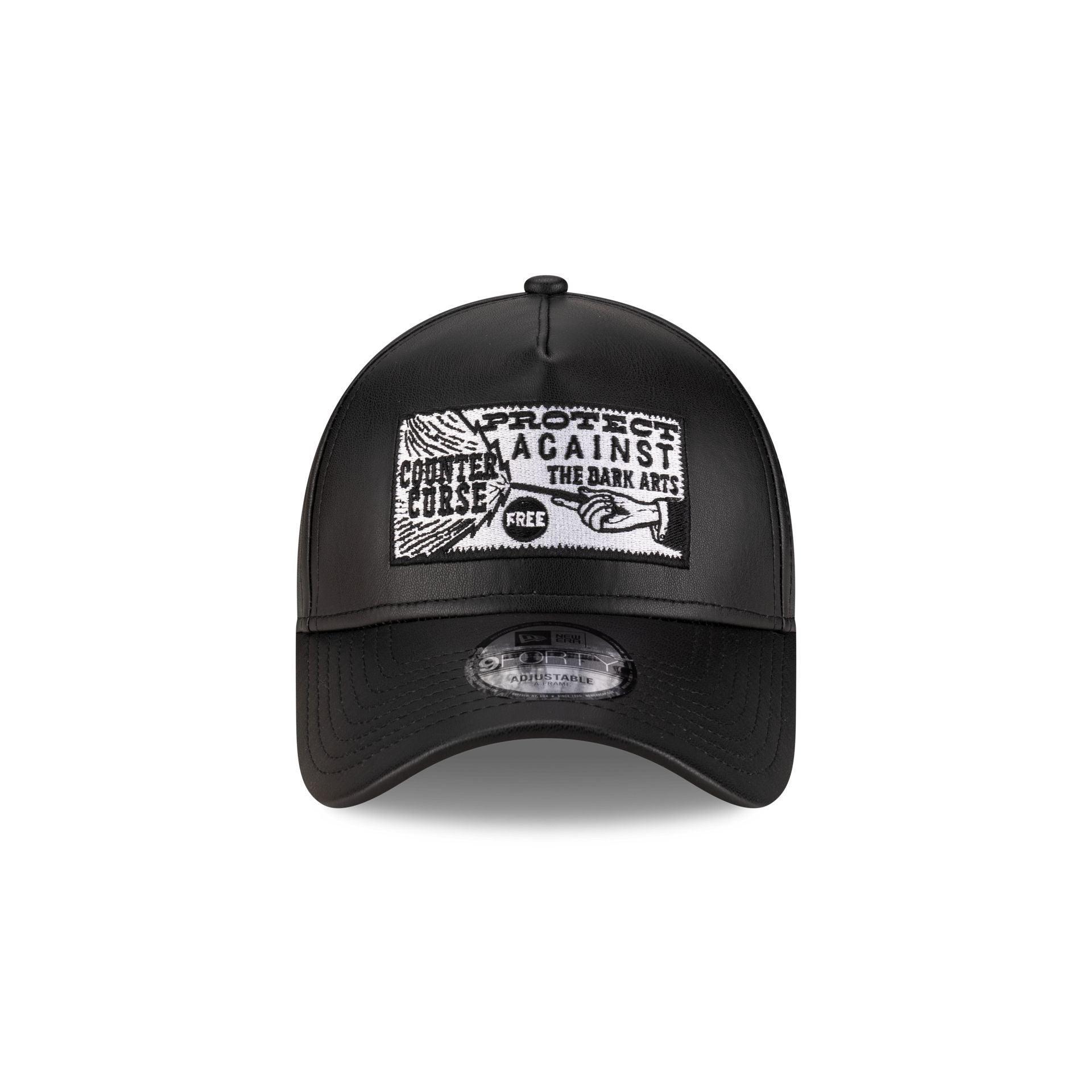 Harry Potter Dark Arts Faux Leather 9FORTY A-Frame Snapback Hat Male Product Image