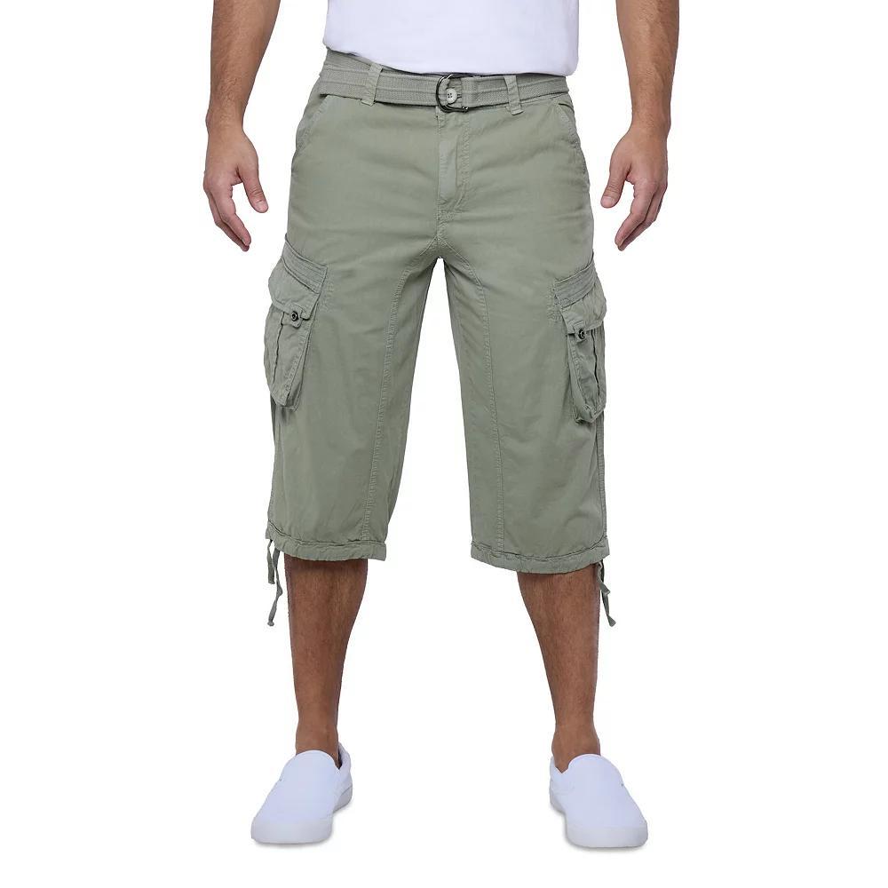 Men's Xray Messenger Belted Cargo Shorts, Size: 40, Green Product Image