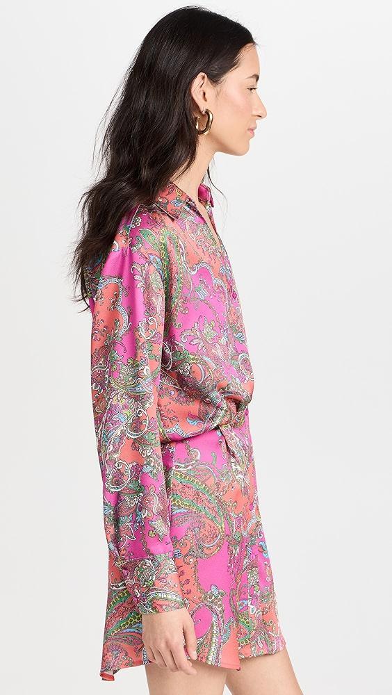 L'AGENCE Demetria Mini Shirtdress | Shopbop Product Image