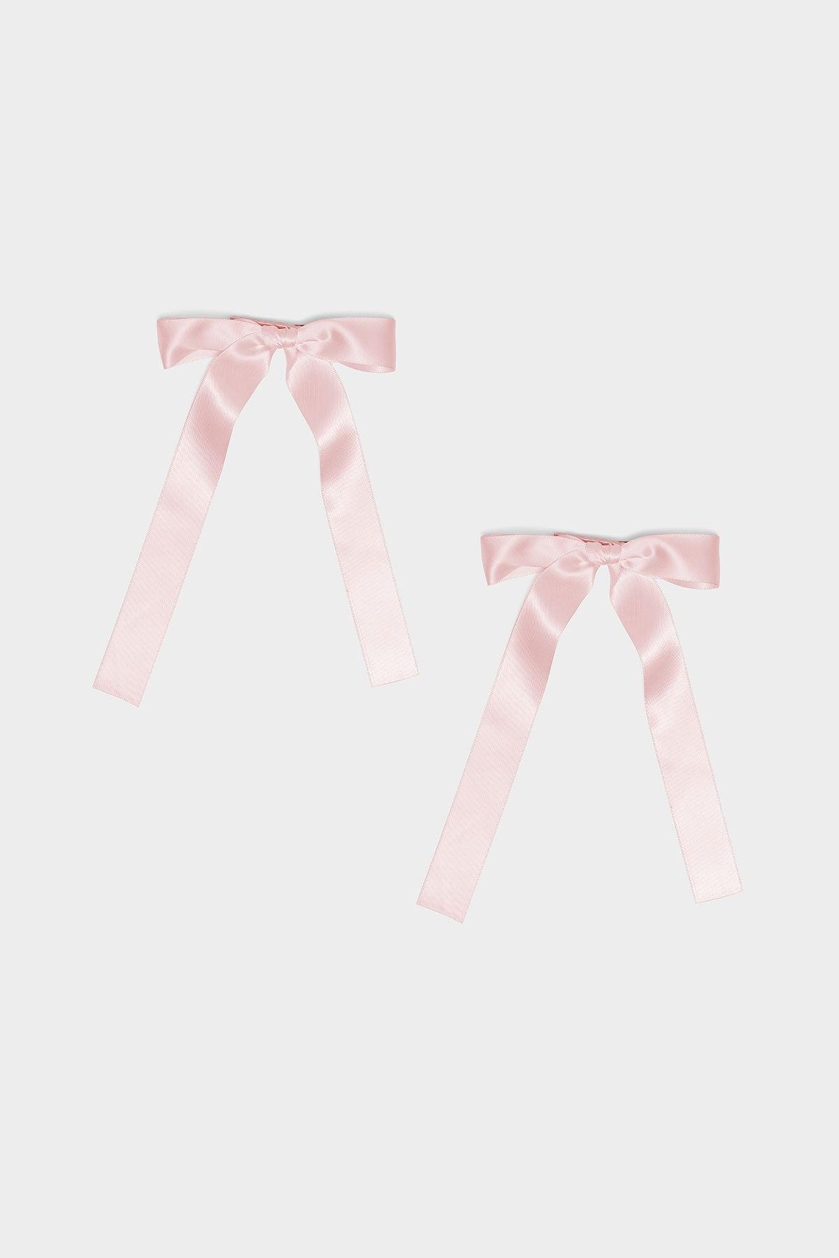 Satin Effect Ribbon Hair Clip Pack Product Image