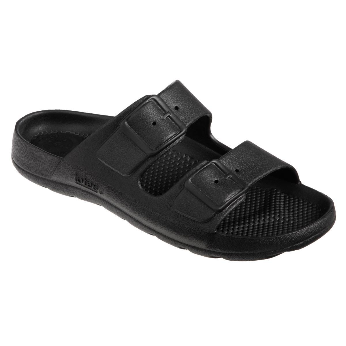 totes Solbounce Women's Molded Buckle Slide Sandals, Size: 9, White Product Image