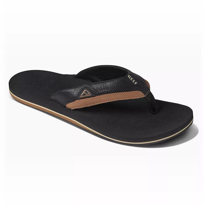 REEF Cushion Dawn Men's Flip Flop Sandals, Size: 7, Black Product Image