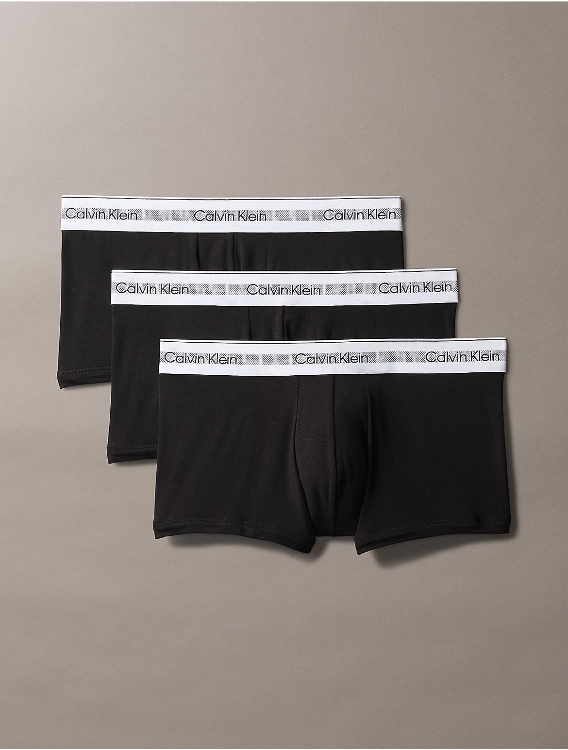 Calvin Klein Men's Icon Modal Mesh 3-Pack Low Rise Trunk - Multi - XL Product Image