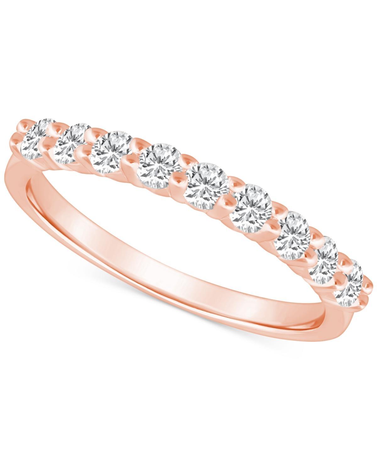 Alyson Layne 14k Gold 1/2 Carat T.W. Diamond 9-Stone Wedding Band, Women's, Size: 5.50, Yellow Product Image