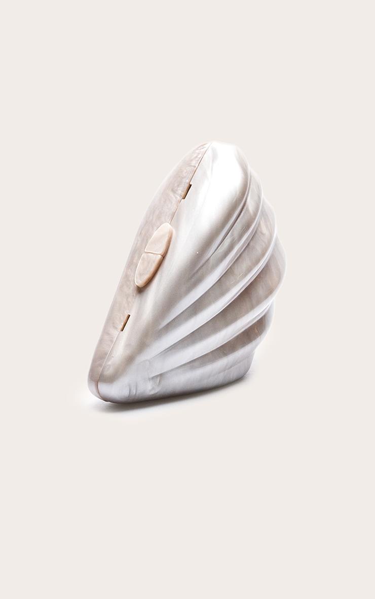 Pearl Abstract Shell Hard Clutch Bag Product Image