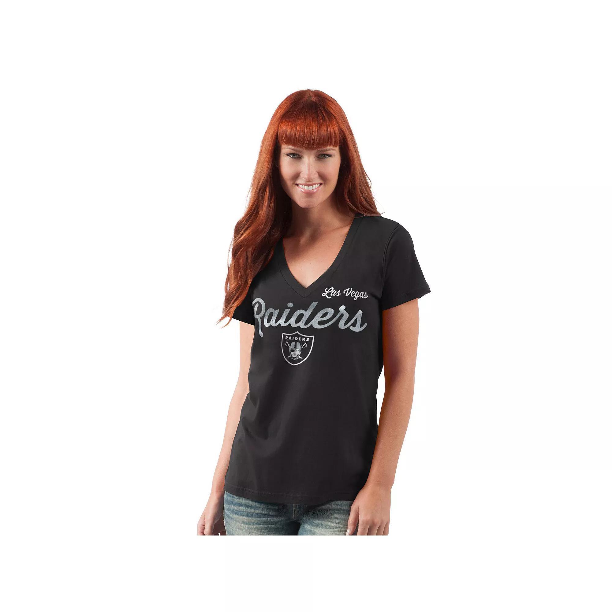 Women's G-III 4Her by Carl Banks Navy Houston Texans Post Season V-Neck T-Shirt, Size: 2XL, Blue Product Image