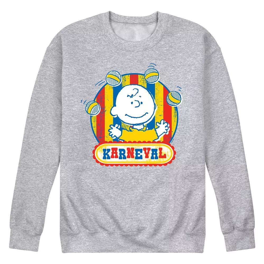 Mens Peanuts Charlie Brown Karneval Fleece Top Product Image