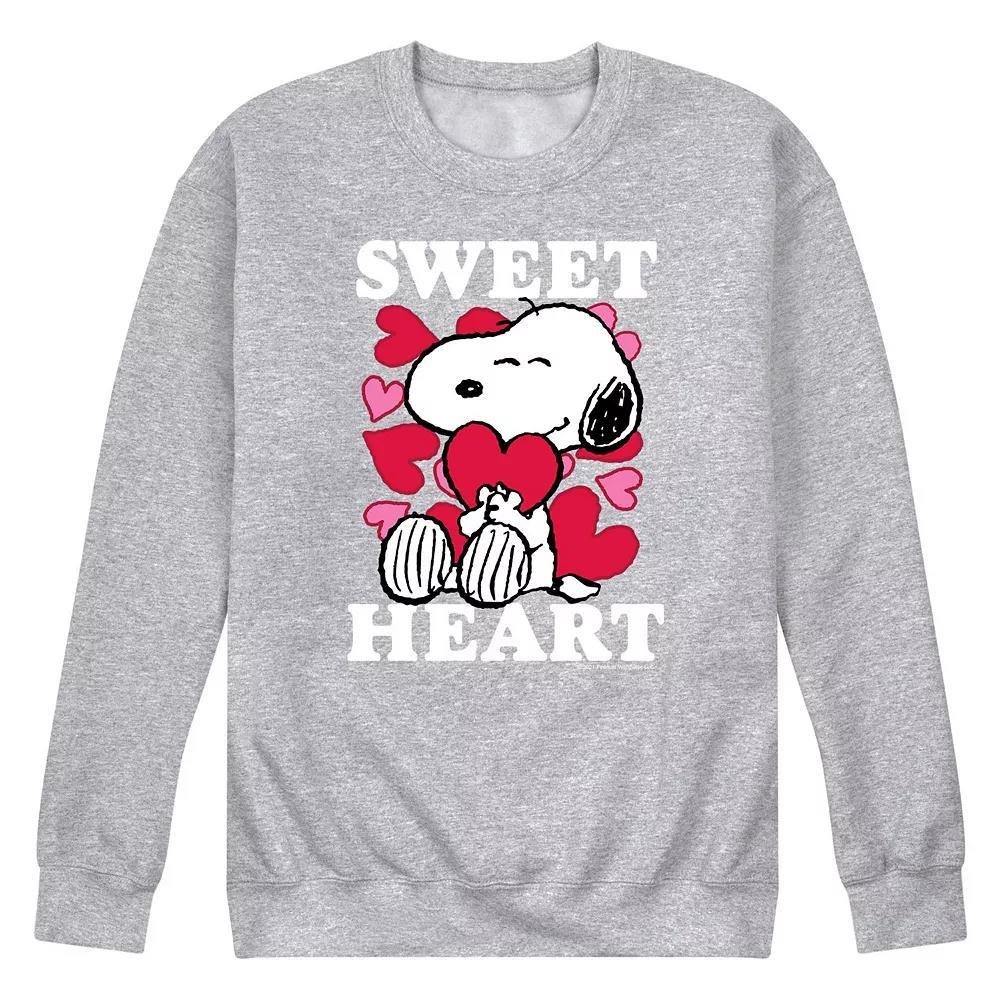 Mens Peanuts Sweetheart Fleece Sweatshirt Product Image