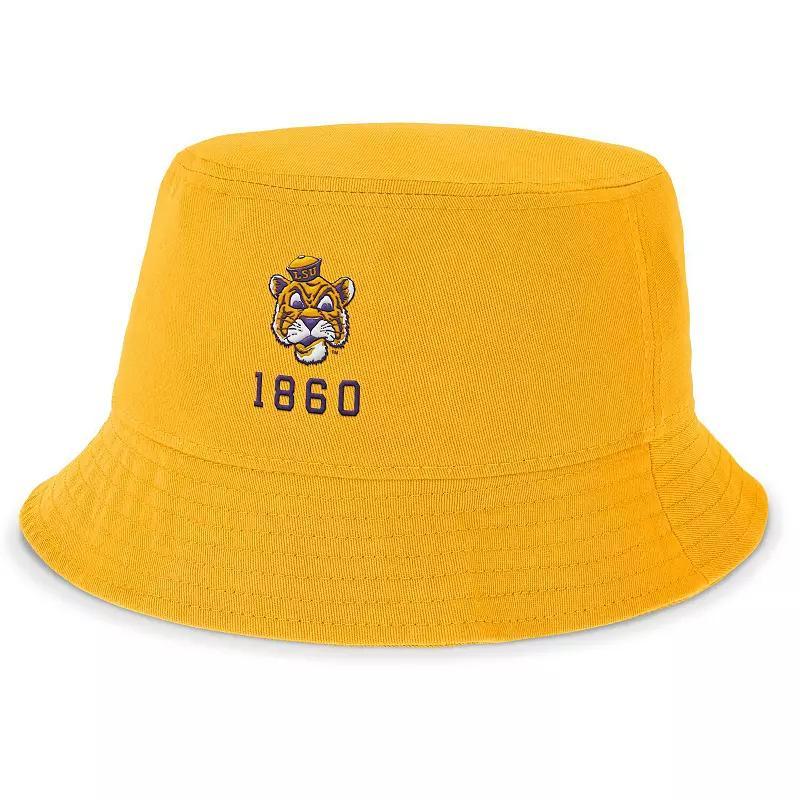 Men's Nike Gold LSU Tigers Legacy Apex Bucket Hat, Size: Medium Product Image