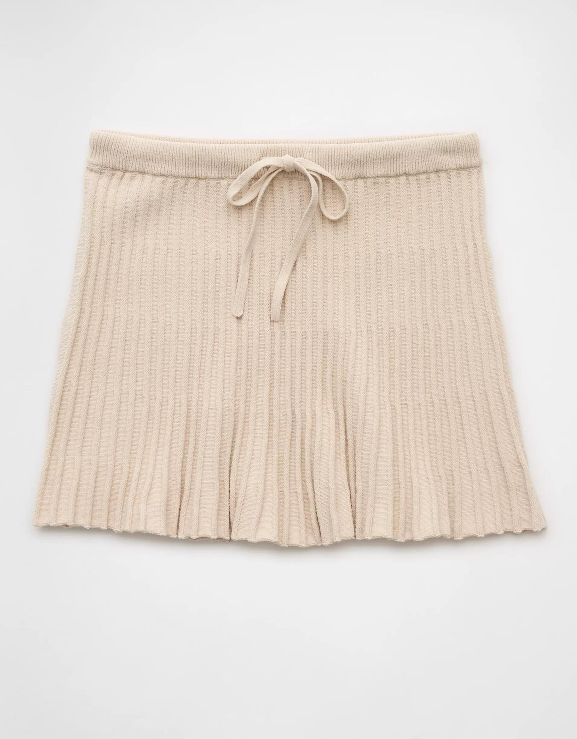 AE Ribbed Knit Mini Skirt Product Image
