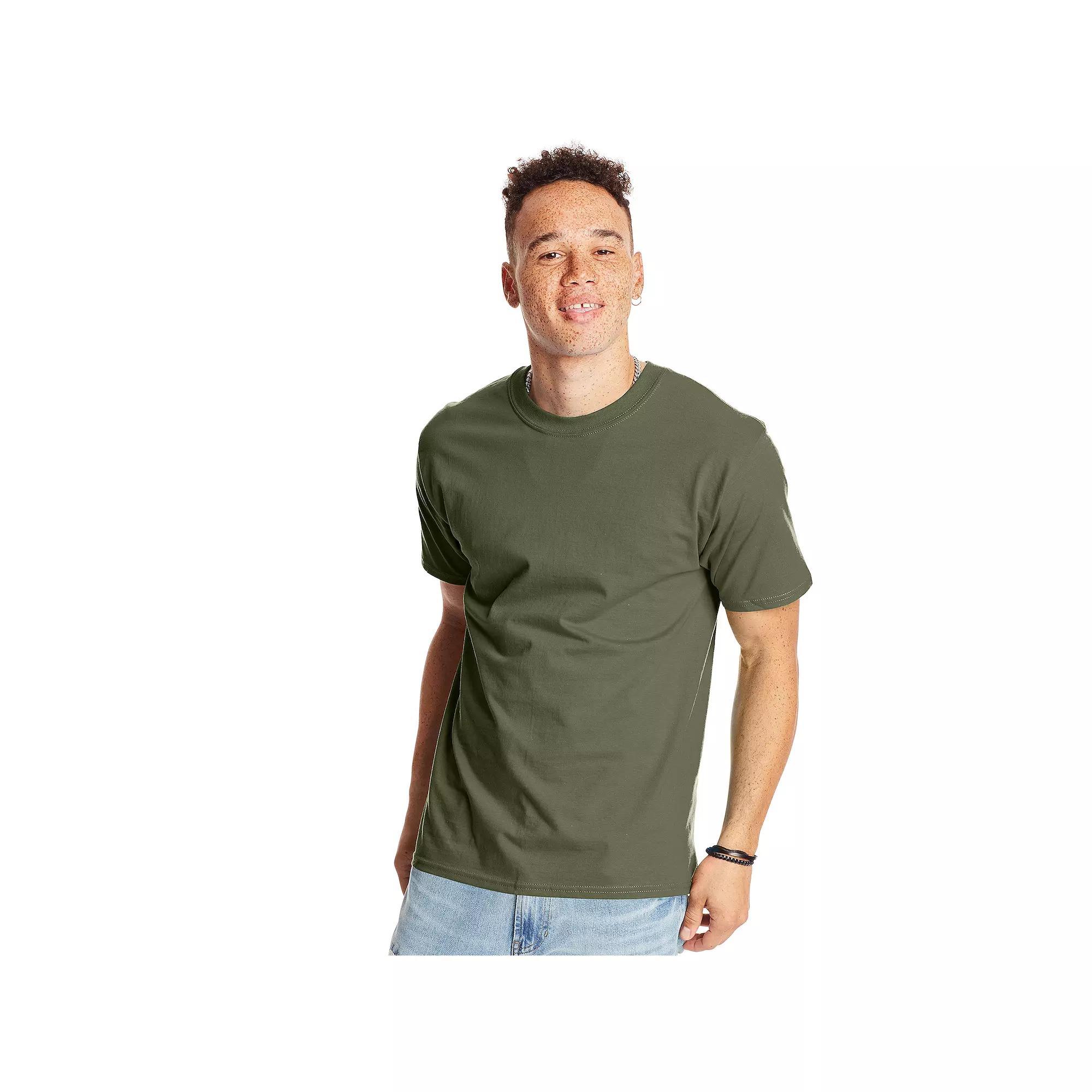 Mens Hanes Beefy Heavyweight Tee Grey Heather Product Image