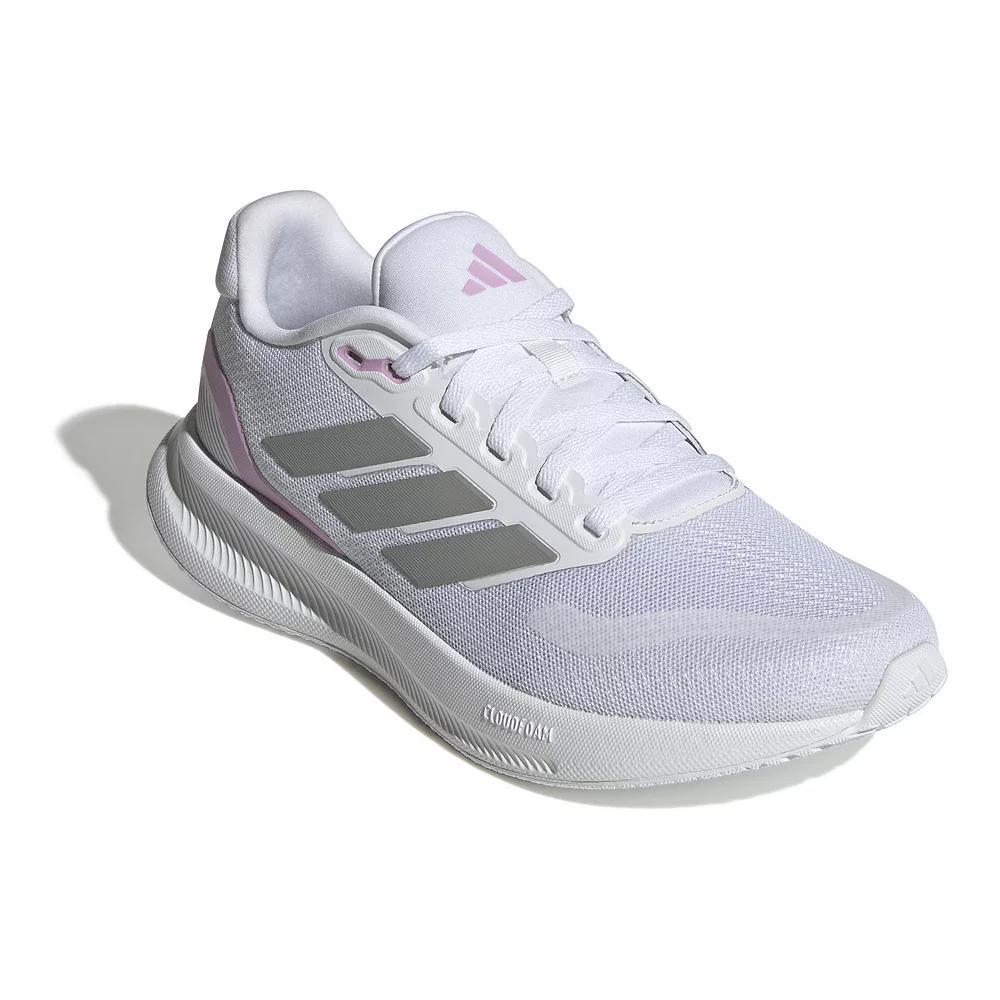 adidas Runfalcon 5 Women's Running Shoes, Size: 6.5, White Pink Product Image