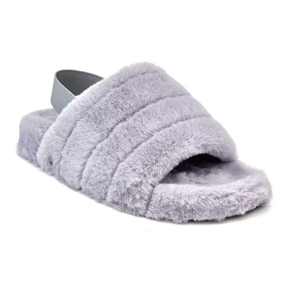 Henry Ferrera Comoda 200 Women's Faux-Fur Slippers, Size: 11, Gray Product Image
