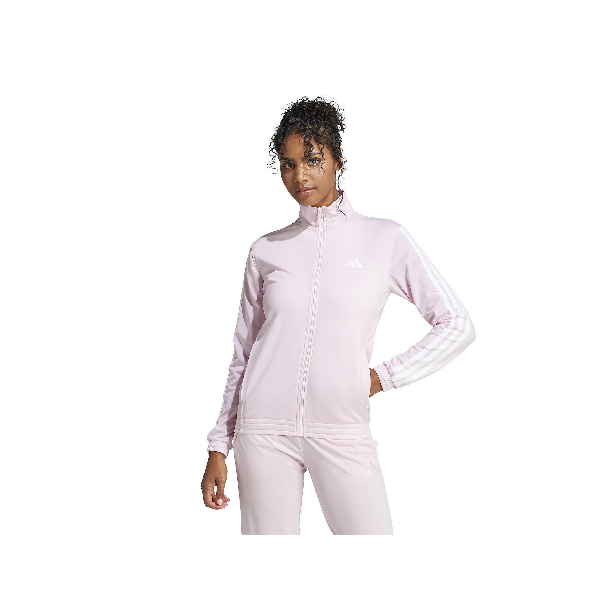 adidas Tricot 3-Stripes Track Jacket Black S Womens Product Image