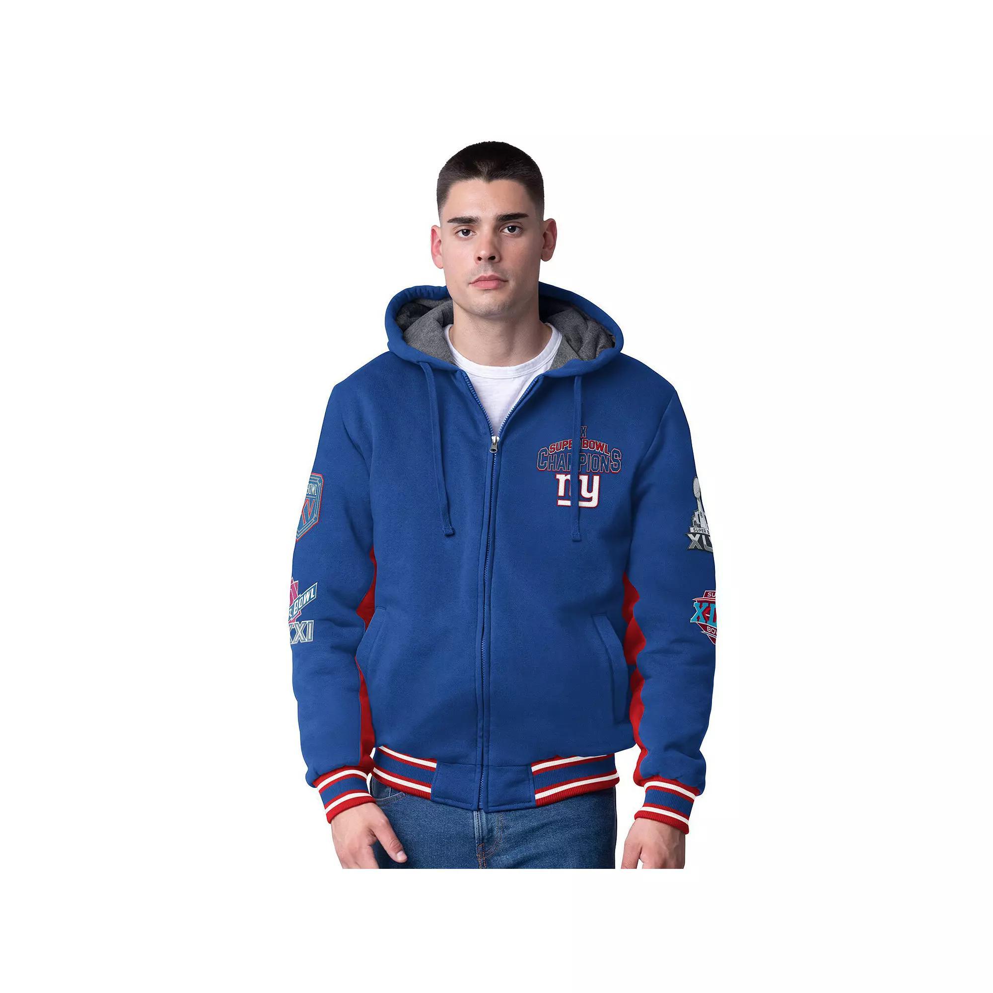 Men's G-III Extreme Royal New York Giants No Huddle Commemorative Full-Zip Hoodie Jacket, Size: XL, Blue Product Image