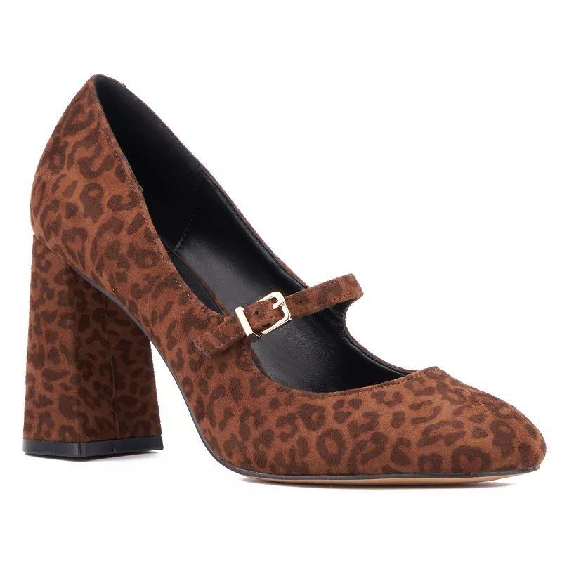 New York & Company Eliane Womens Heels Blue Boucle Product Image