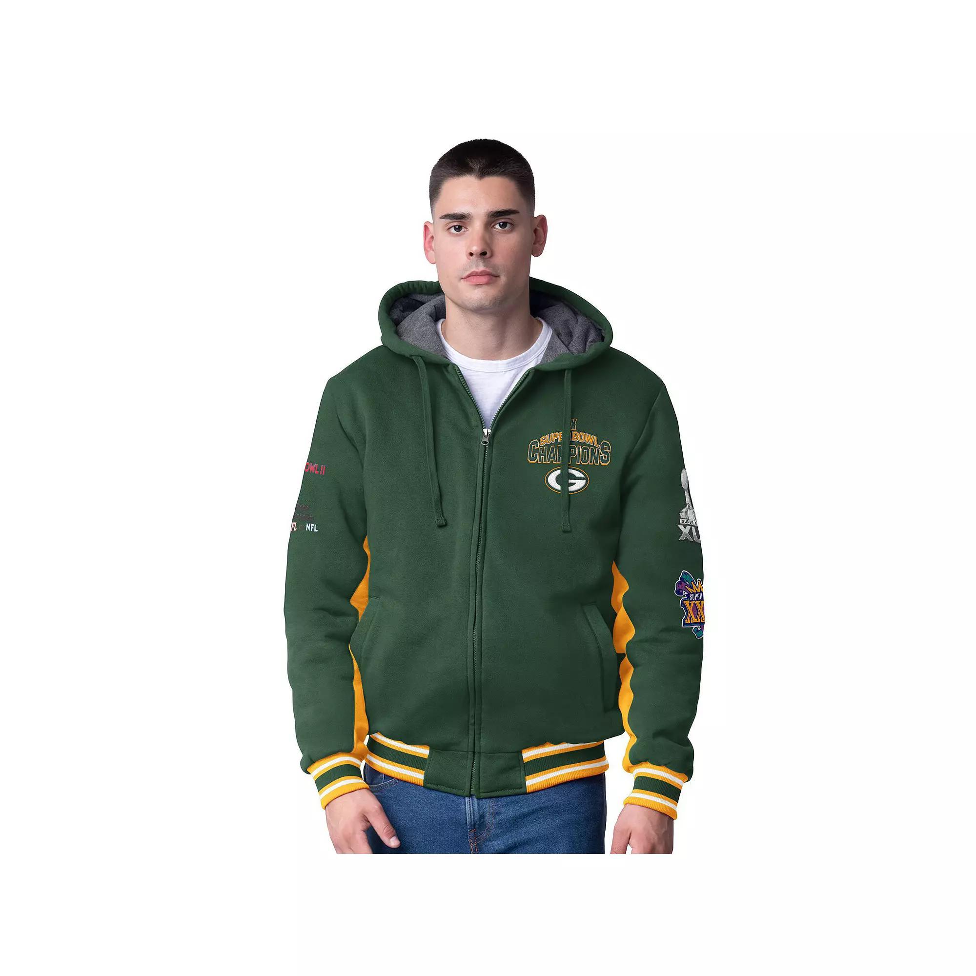 Men's G-III Extreme Green Green Bay Packers No Huddle Commemorative Full-Zip Hoodie Jacket, Size: Medium Product Image