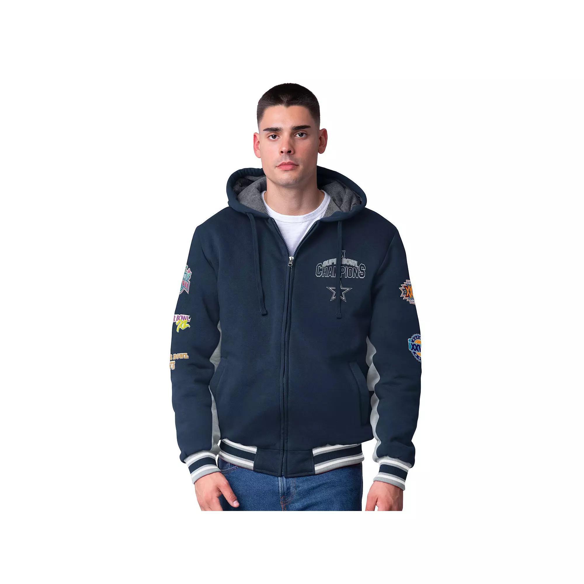 Men's G-III Extreme Black Las Vegas Raiders No Huddle Commemorative Full-Zip Hoodie Jacket, Size: Large, Lvr Black Product Image