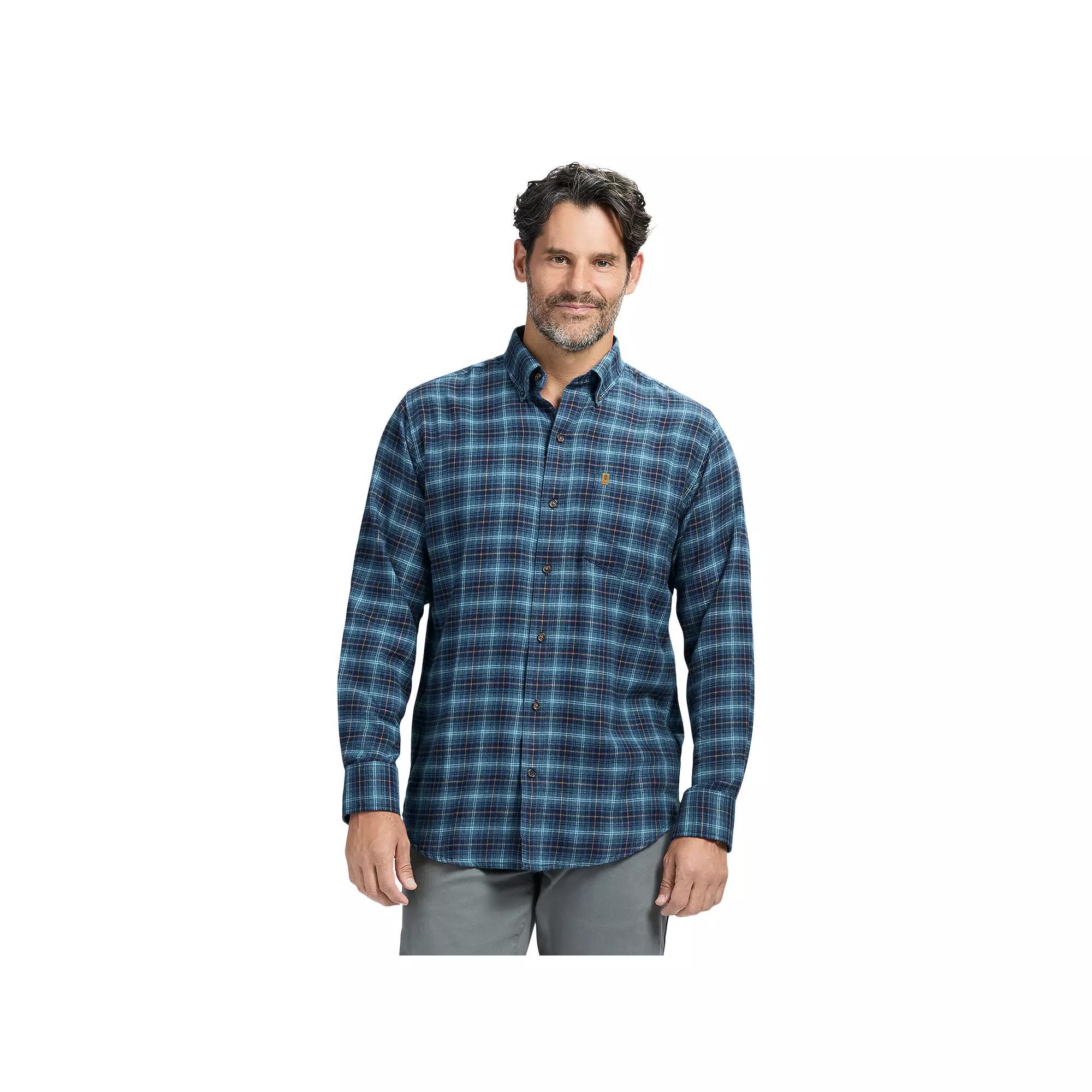 Mens IZOD Stratton Flannel Long Sleeve Button Down Shirt Product Image