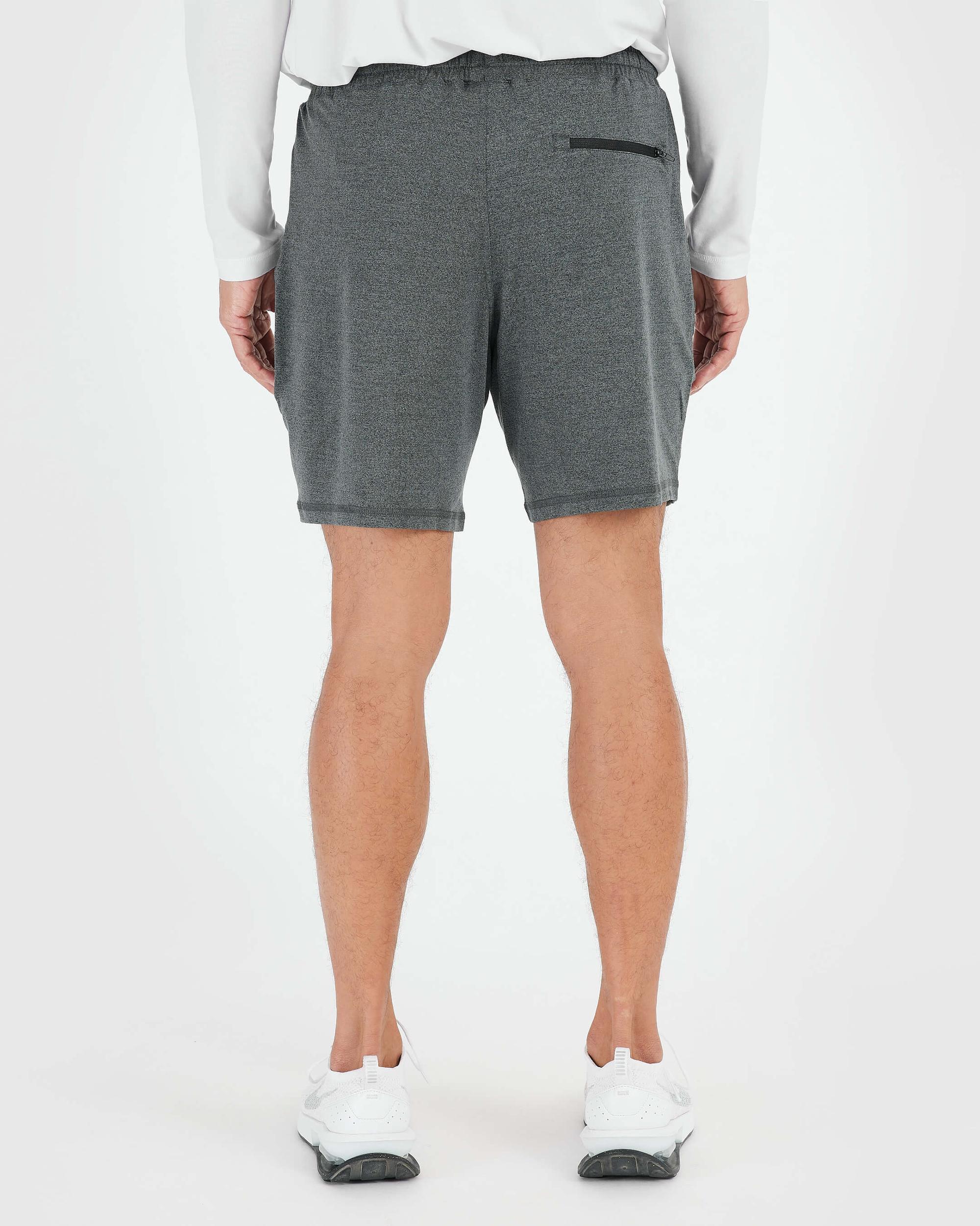 Charcoal Heather Gray Active Comfort Shorts Product Image