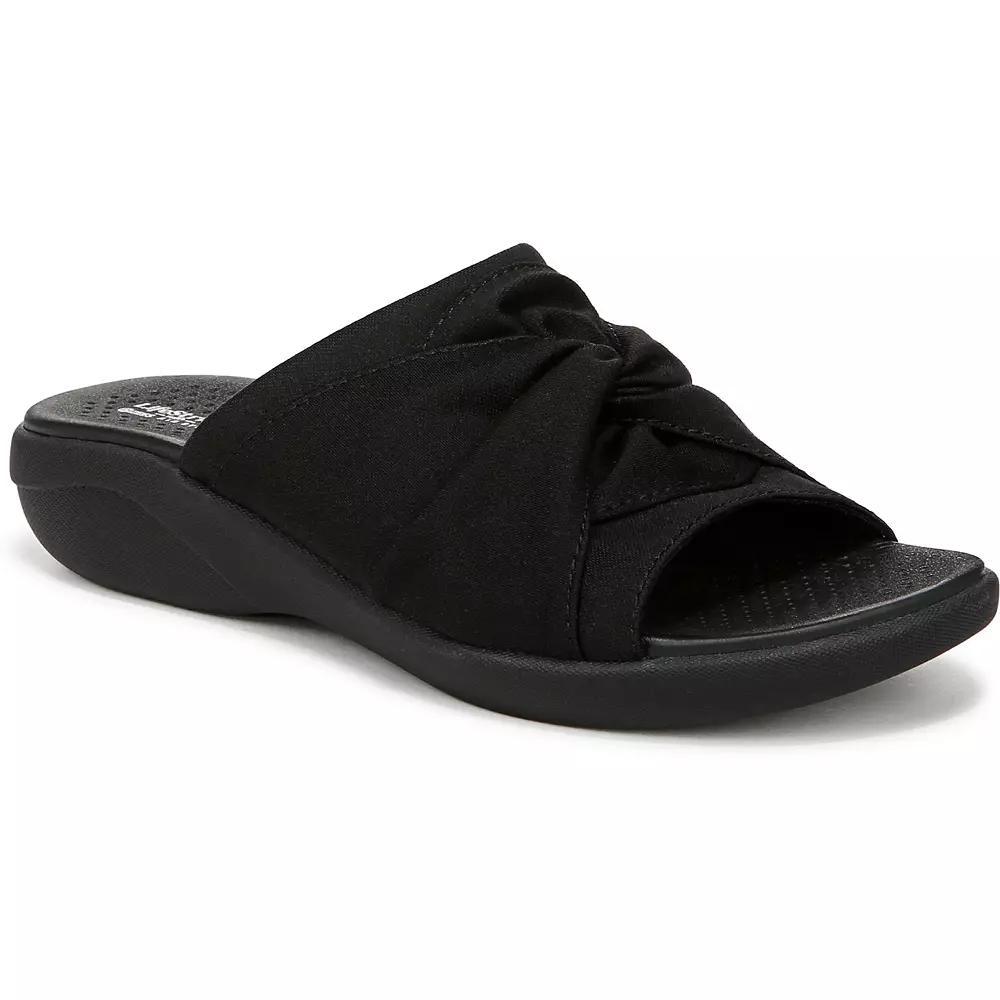 LifeStride Cherish Women's Slide Sandals, Size: 6.5, Black Product Image