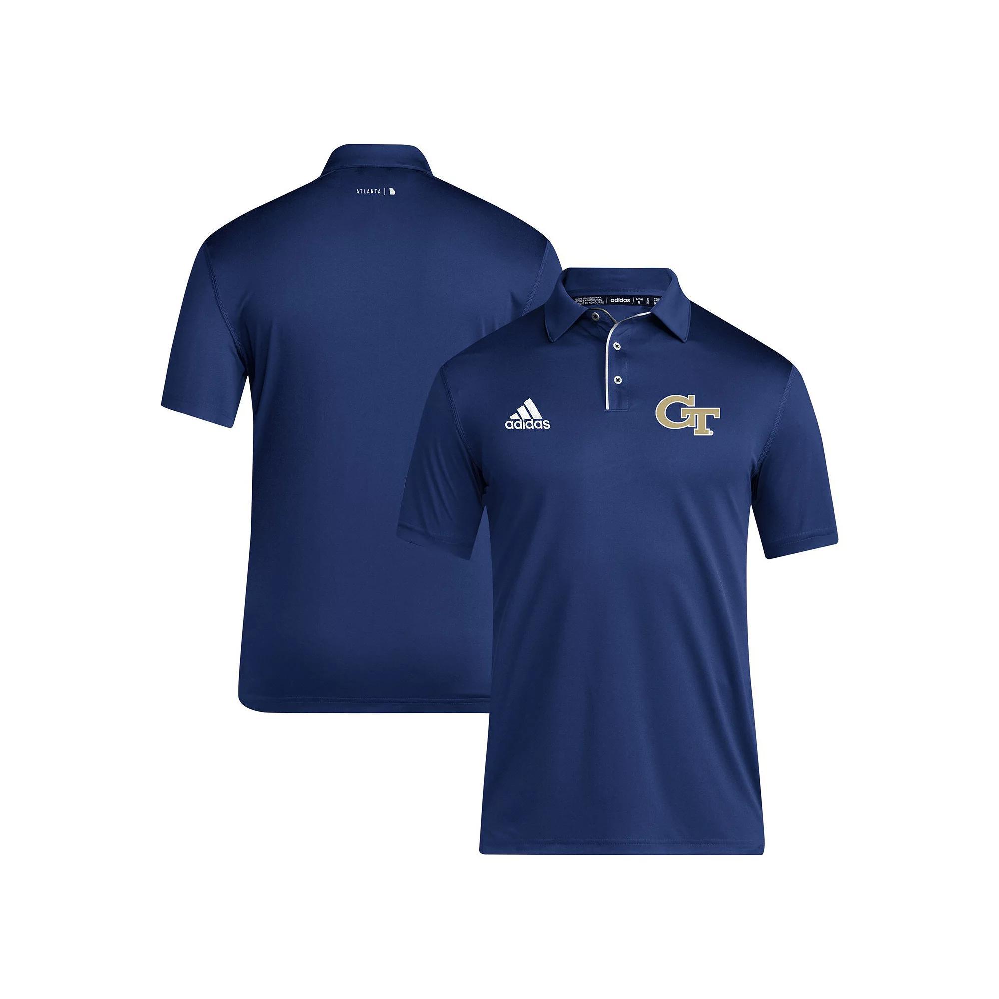 Mens adidas Navy Georgia Tech Yellow Jackets 2024 Coaches AEROREADY Polo Nc2 Blue Product Image