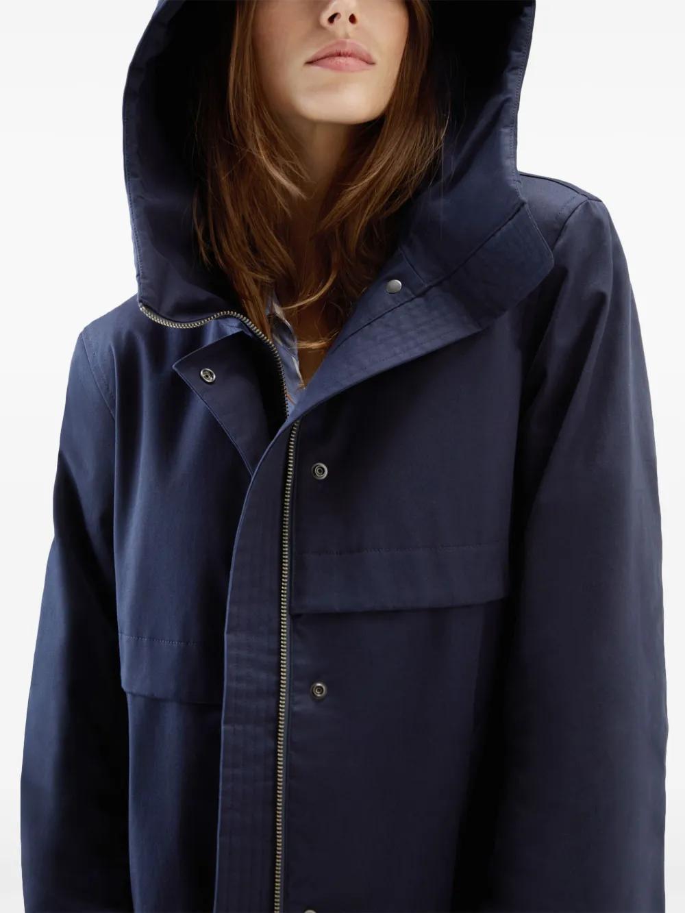 cotton hooded parka coat Product Image