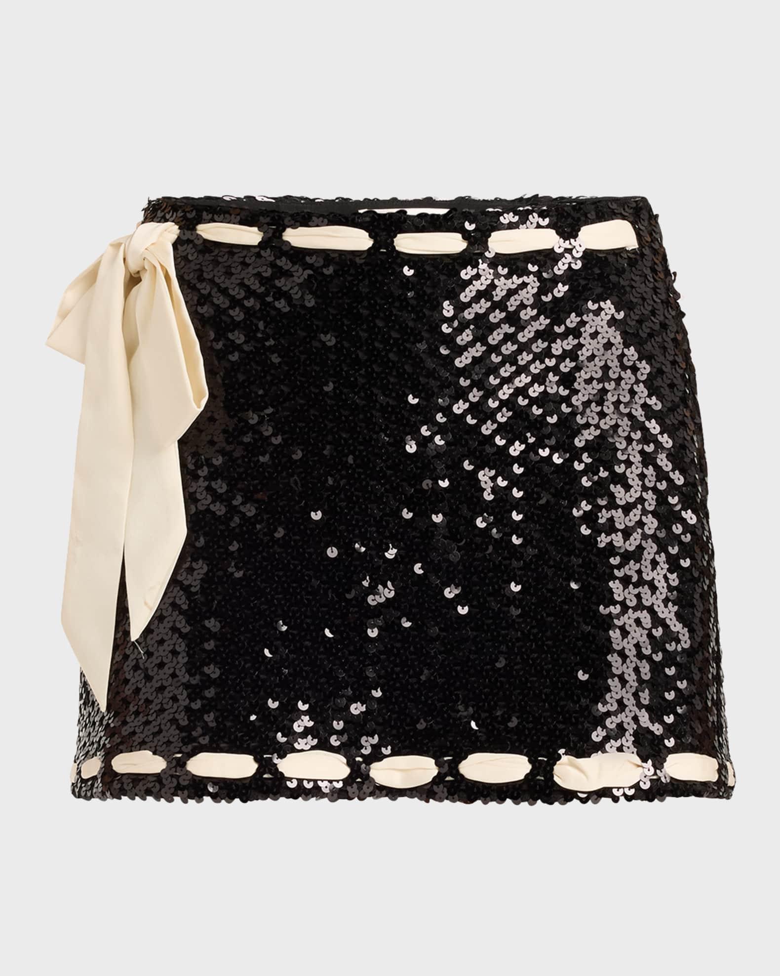 Lovina Sequined Mini Skirt Product Image