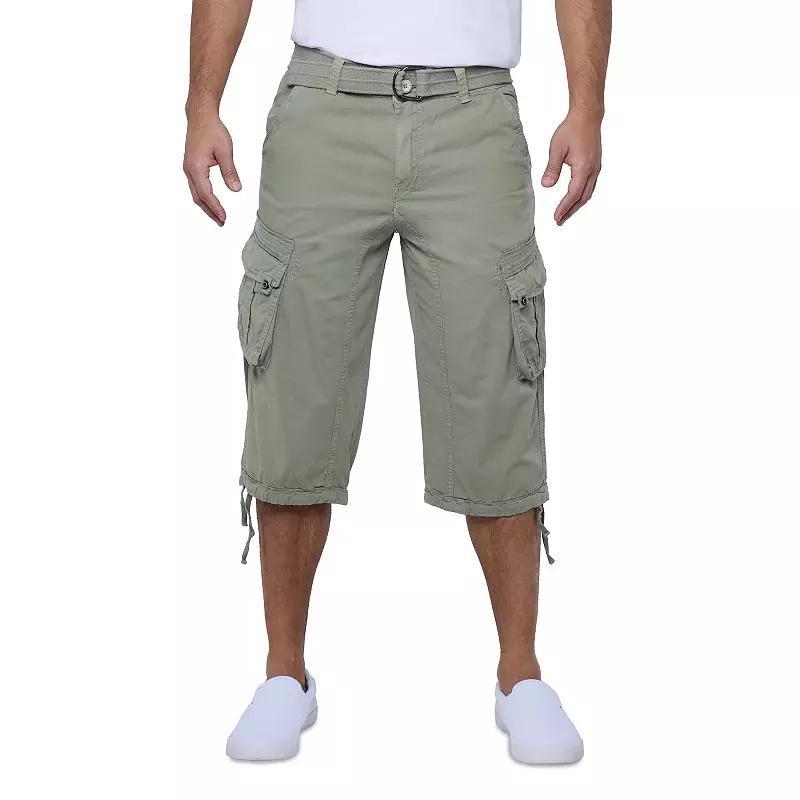 Men's Xray Messenger Belted Cargo Shorts, Size: 40, Green Product Image